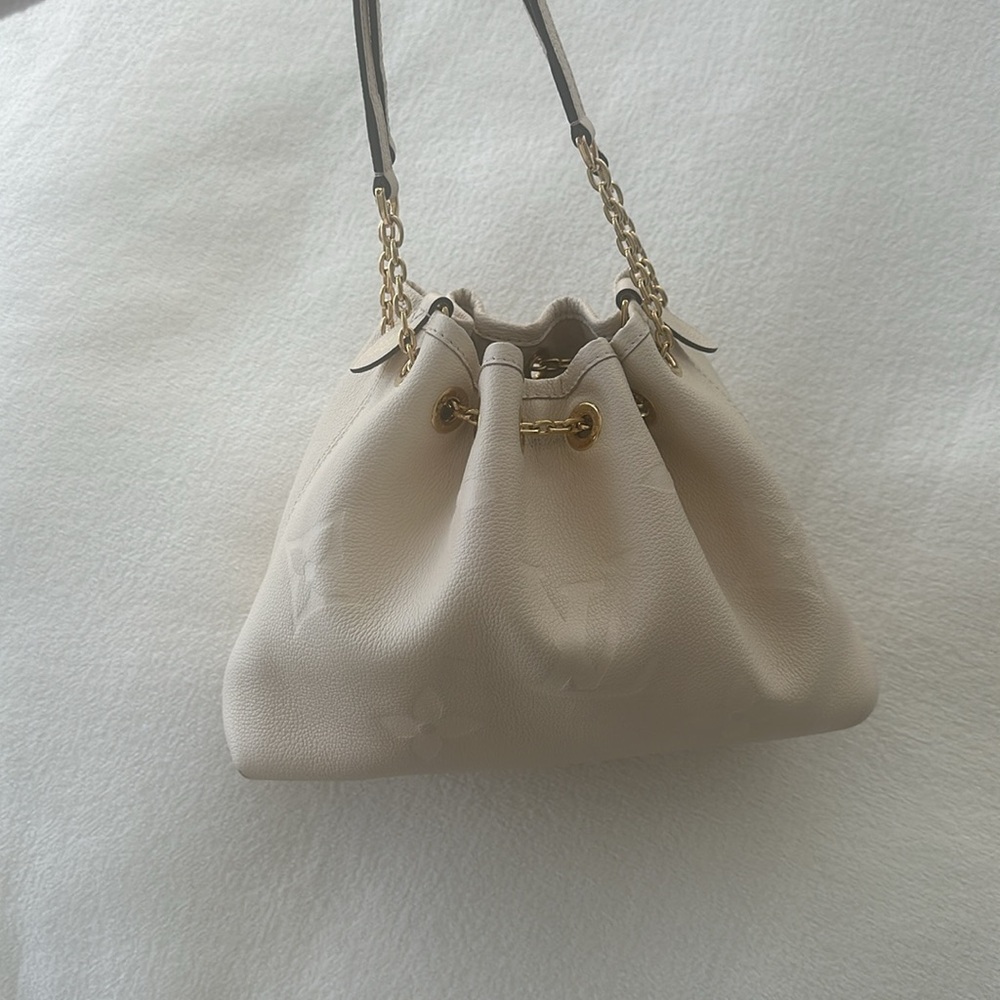 Louis Vuitton Tan Logo Dust Bag